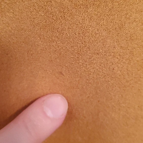 Luna Moon yellow suede moto jacket, women size Small Oversized. - Picture 8 of 10